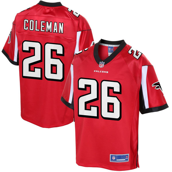 Men's Atlanta Falcons Tevin Coleman NFL Pro Line Big & Tall Team Color Jersey