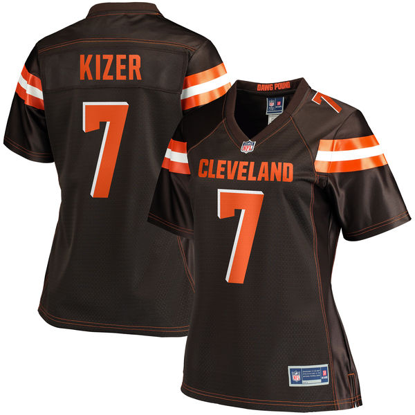 Women's Cleveland Browns DeShone Kizer NFL Pro Line Brown Player Jersey
