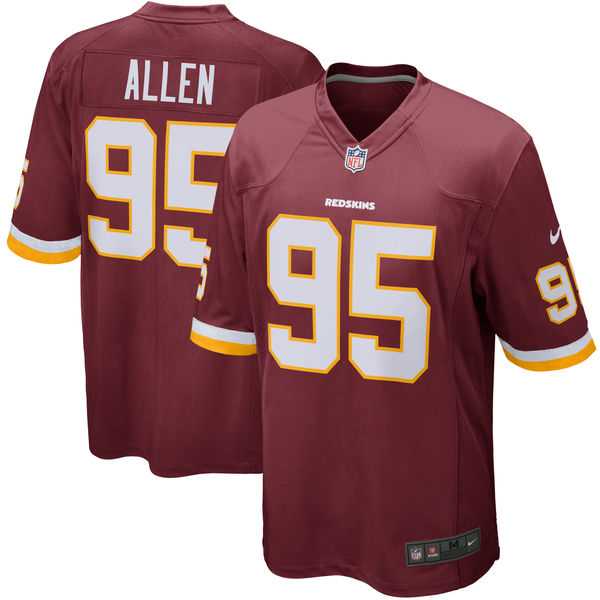 Youth Washington Redskins Jonathan Allen Nike Burgundy 2017 Draft Pick Game Jersey