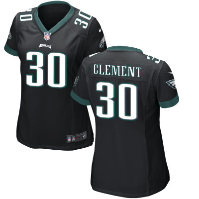 Women's Philadelphia Eagles Nike Black Corey Clement Game Jersey
