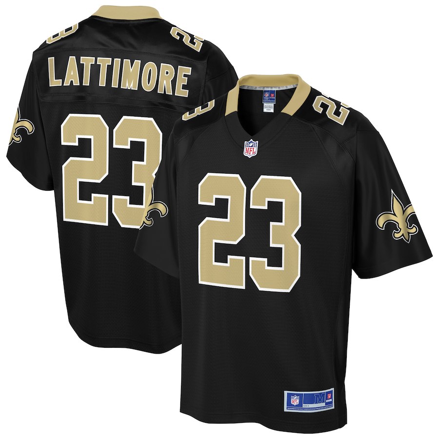Youth New Orleans Saints Marshon Lattimore NFL Pro Line Black Team Color Player Jersey