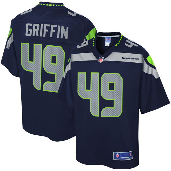 Men's Seattle Seahawks Shaquem Griffin NFL Pro Line College Navy Player Jersey