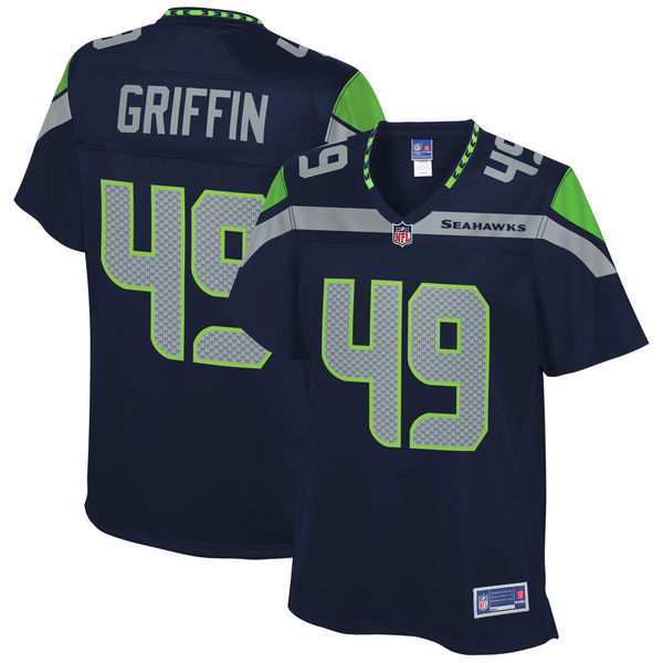 Women's Seattle Seahawks Shaquem Griffin NFL Pro Line College Navy Player Jersey