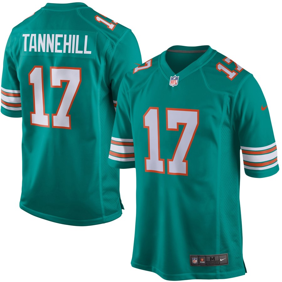Youth Miami Dolphins Ryan Tannehill Nike Aqua Alternate Game Jersey