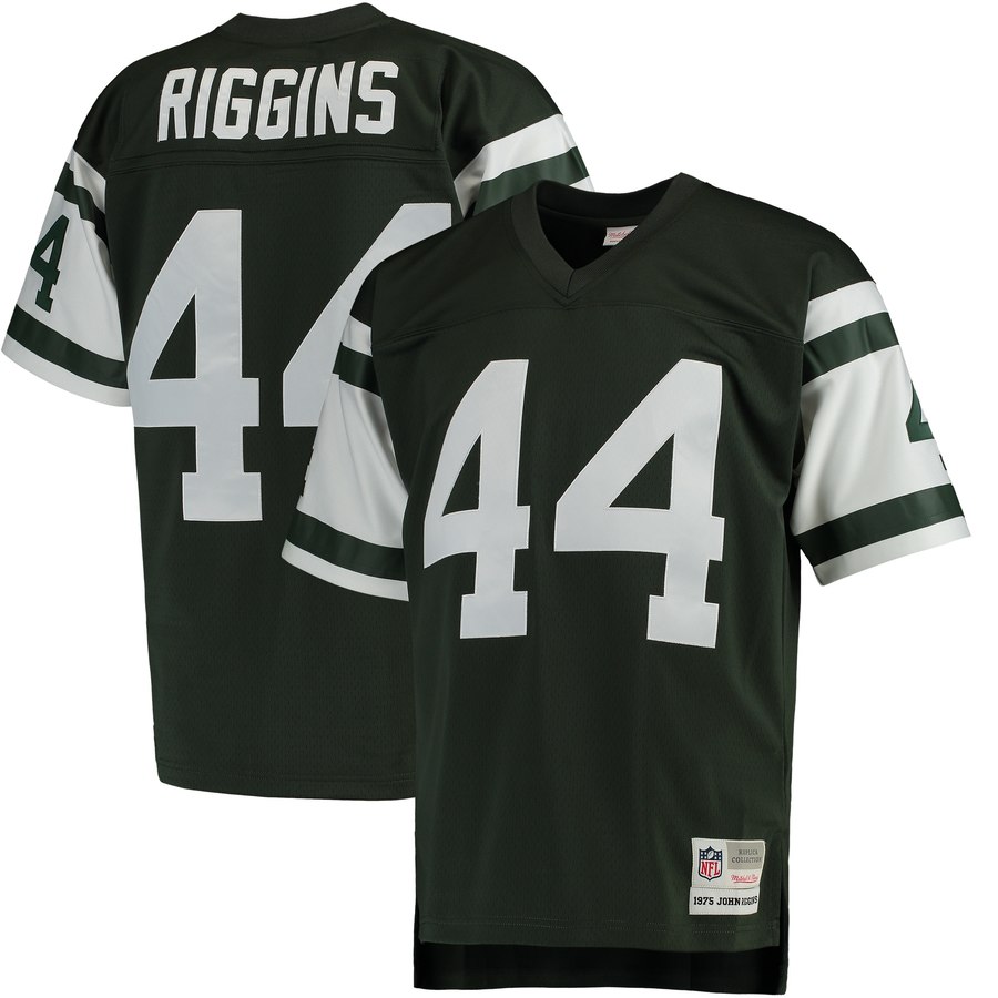 Men's New York Jets John Riggins Mitchell & Ness Green Retired Player Replica Jersey