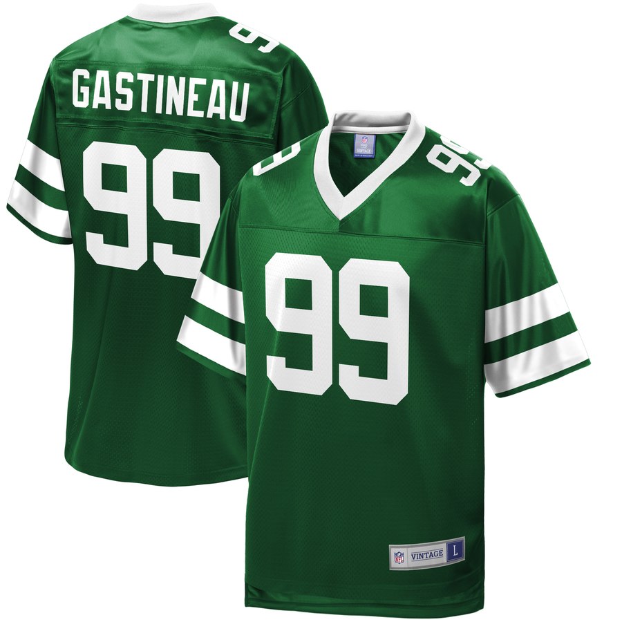 Men's New York Jets Mark Gastineau Nfl Pro Line Green Retired Player Jersey