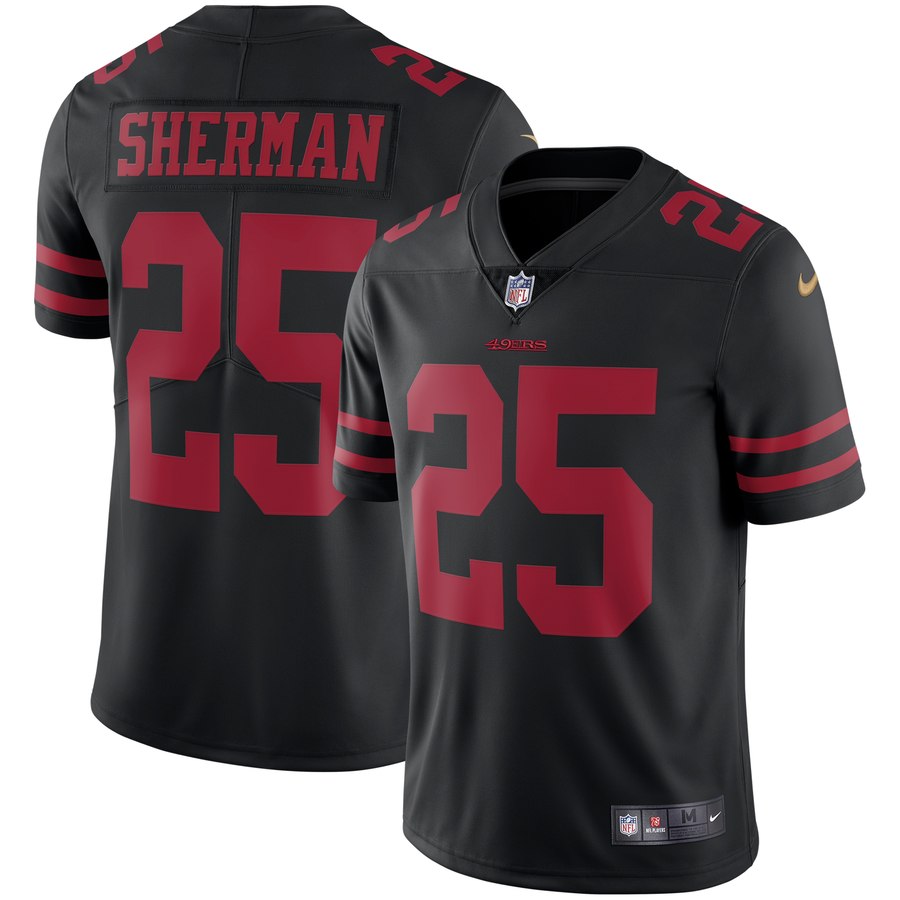 Men's San Francisco 49ers Richard Sherman Nike Black Vapor Untouchable Limited Jersey