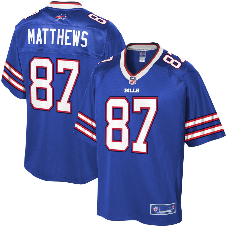 Mens Buffalo Bills Jordan Matthews NFL Pro Line Royal Player Jersey