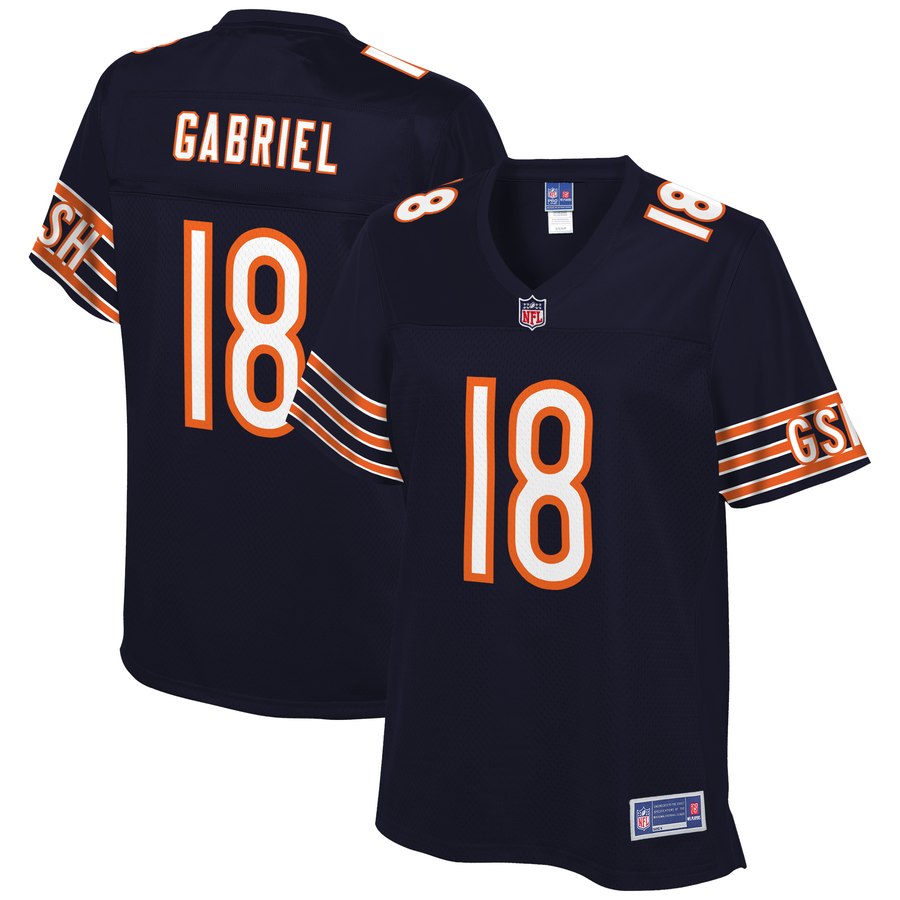 Women's Chicago Bears Taylor Gabriel NFL Pro Line Navy Team Color Player Jersey