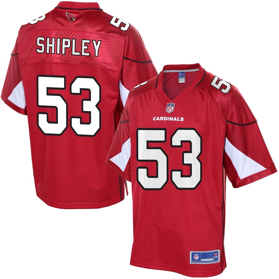 Men's Arizona Cardinals A.Q. Shipley NFL Pro Line Cardinal Team Color Jersey