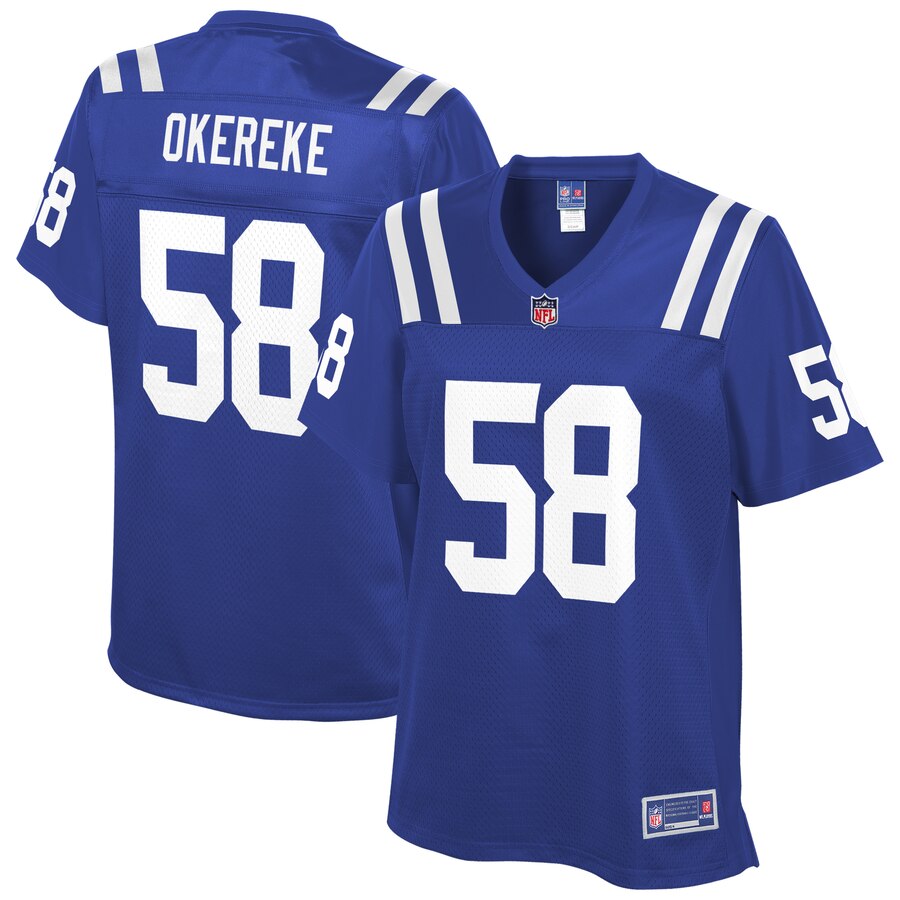 Women's Indianapolis Colts Bobby Okereke NFL Pro Line Royal Team Player Jersey