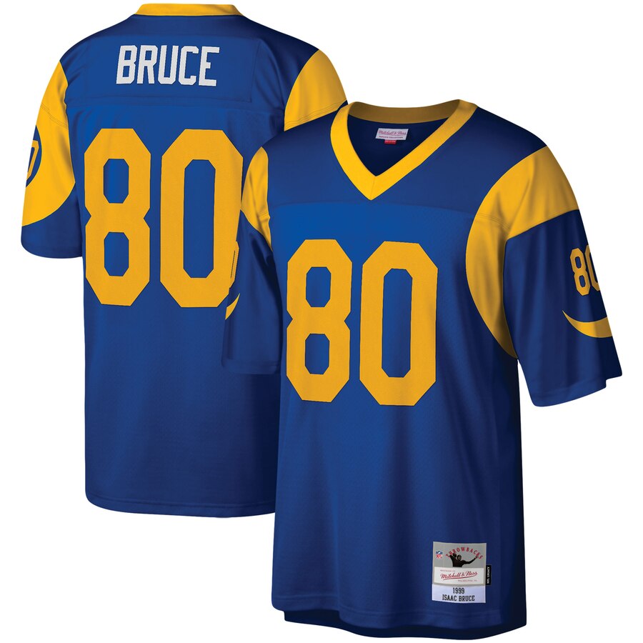 Men's St. Louis Rams Isaac Bruce Mitchell & Ness Royal Legacy Replica Jersey