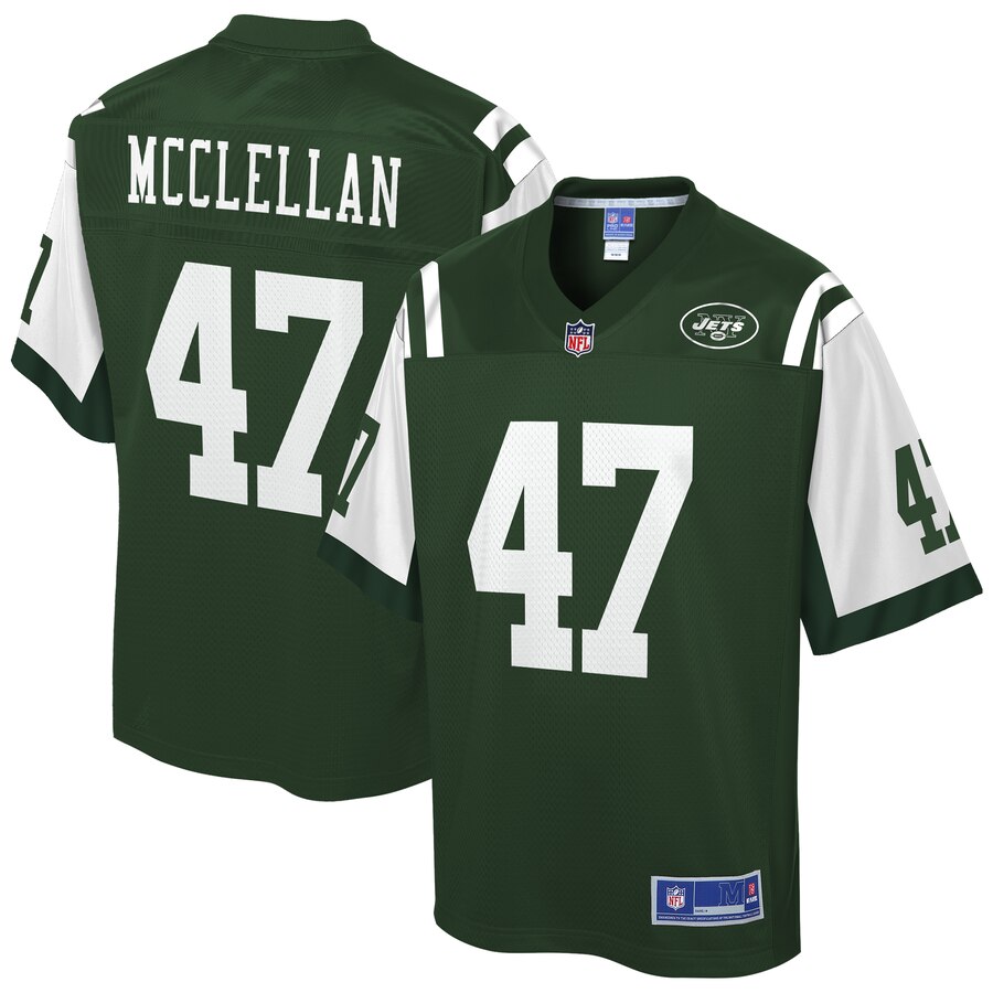 Men's New York Jets Albert McClellan NFL Pro Line Gotham Green Player Jersey