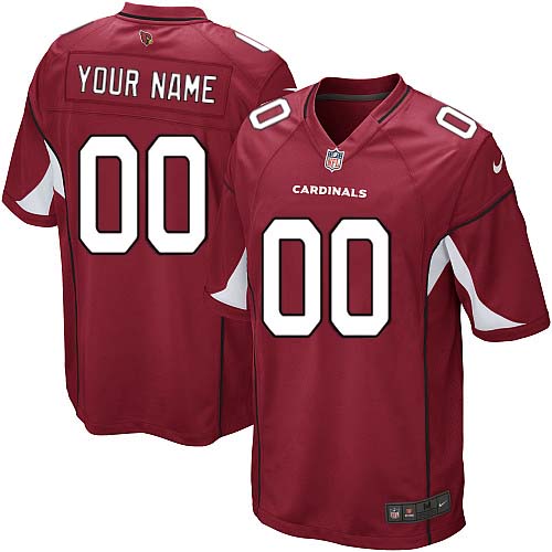 Youth Limited Nike Jersey Red Home - Customized NFL Arizona Cardinals