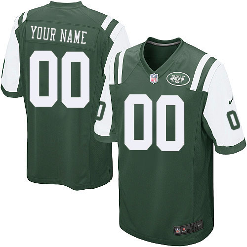 Youth Elite Nike Jersey Green Home - Customized NFL New York Jets