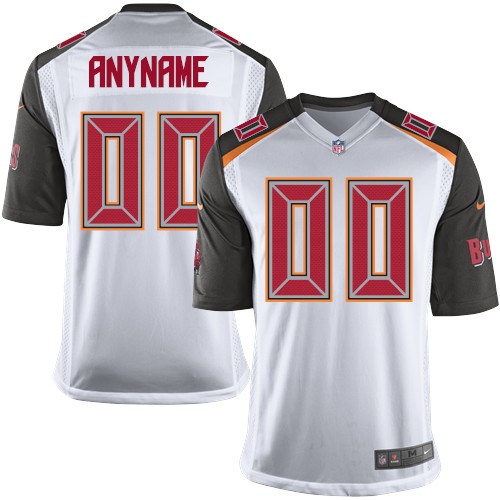 Youth Limited Nike Jersey White Road - Customized NFL Tampa Bay Buccaneers