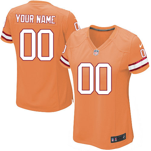 Women's Limited Nike Jersey Orange Alternate - Customized NFL Tampa Bay Buccaneers