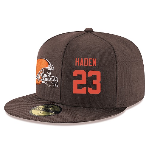NFL Cleveland Browns #23 Joe Haden Stitched Snapback Adjustable Player Hat - Brown/Orange