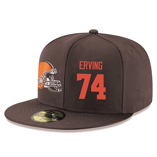 NFL Cleveland Browns #74 Cameron Erving Stitched Snapback Adjustable Player Hat - Brown/Orange