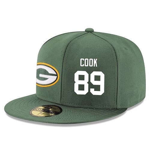 NFL Green Bay Packers #89 Jared Cook Stitched Snapback Adjustable Player Hat - Green/White