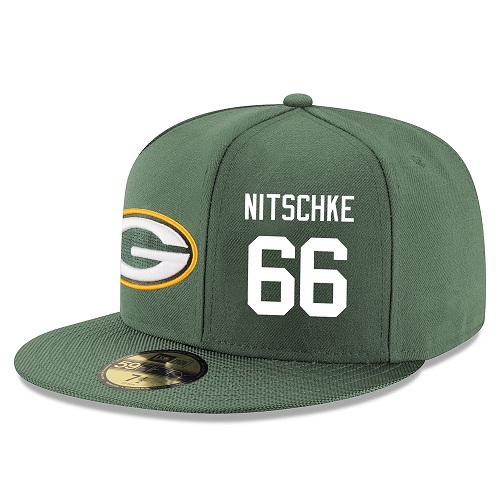 NFL Green Bay Packers #66 Ray Nitschke Stitched Snapback Adjustable Player Hat - Green/White