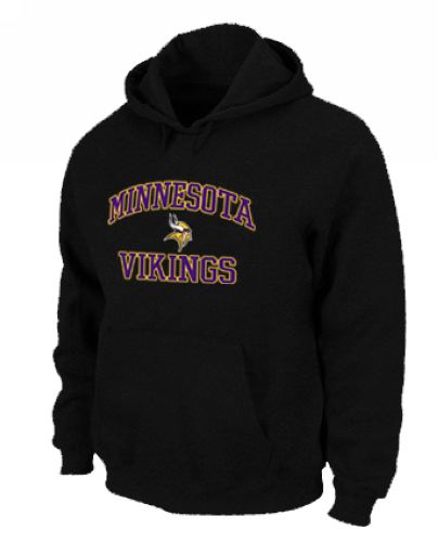 NFL Men's Nike Minnesota Vikings Heart & Soul Pullover Hoodie - Black