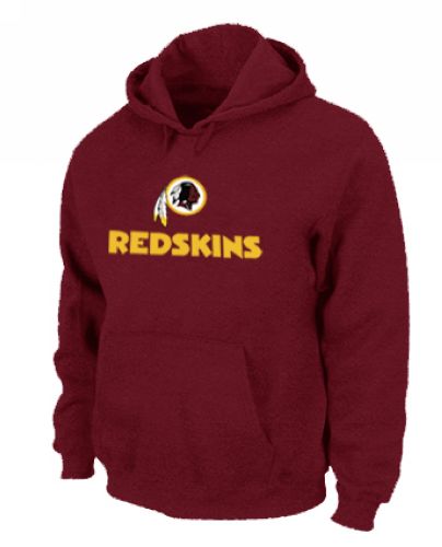 NFL Men's Nike Washington Redskins Authentic Logo Pullover Hoodie - Red