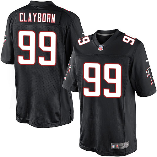 Men's Limited Adrian Clayborn Nike Jersey Black Alternate - #99 NFL Atlanta Falcons