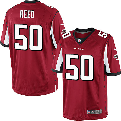 Youth Elite Brooks Reed Nike Jersey Red Home - #50 NFL Atlanta Falcons
