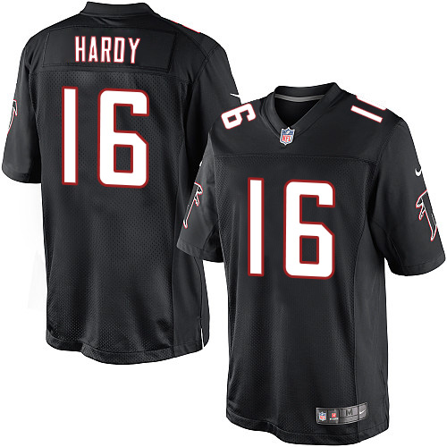 Youth Limited Justin Hardy Nike Jersey Black Alternate - #16 NFL Atlanta Falcons