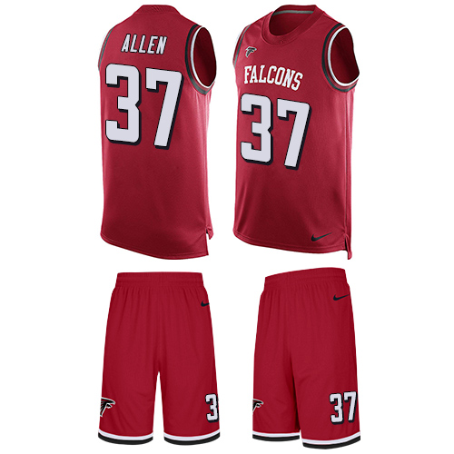 Men's Limited Ricardo Allen Nike Jersey Red - #37 Tank Top Suit NFL Atlanta Falcons