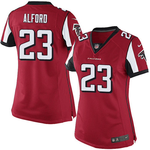 Women's Elite Robert Alford Nike Jersey Red Home - #23 NFL Atlanta Falcons