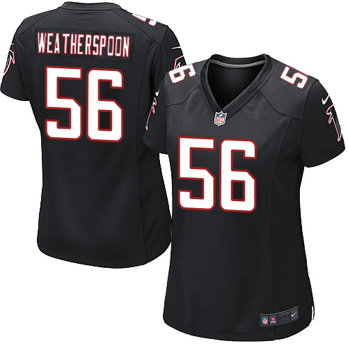 Women's Game Sean Weatherspoon Nike Jersey Black Alternate - #56 NFL Atlanta Falcons