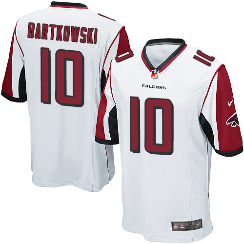 Youth Elite Steve Bartkowski Nike Jersey White Road - #10 NFL Atlanta Falcons