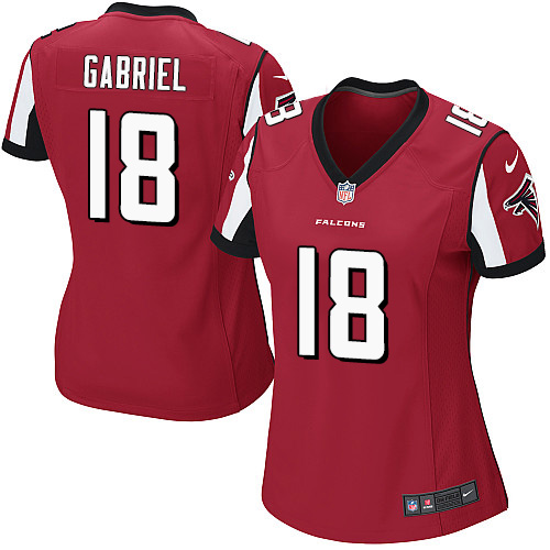 Women's Game Taylor Gabriel Nike Jersey Red Home - #18 NFL Atlanta Falcons