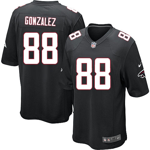 Youth Game Tony Gonzalez Nike Jersey Black Alternate - #88 NFL Atlanta Falcons