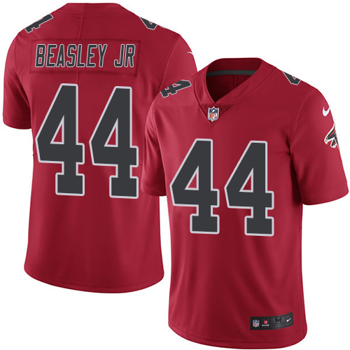 Men's Limited Vic Beasley Nike Jersey Red - #44 Rush NFL Atlanta Falcons