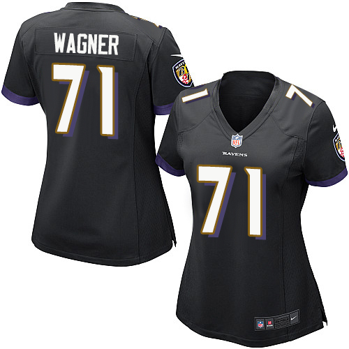 Women's Game Ricky Wagner Nike Jersey Black Alternate - #71 NFL Baltimore Ravens