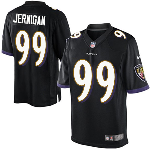 Youth Elite Timmy Jernigan Nike Jersey Black Alternate - #99 NFL Baltimore Ravens