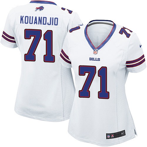 Women's Game Cyrus Kouandjio Nike Jersey White Road - #71 NFL Buffalo Bills