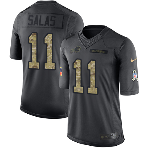 Youth Limited Greg Salas Nike Jersey Black - #11 2016 Salute to Service NFL Buffalo Bills