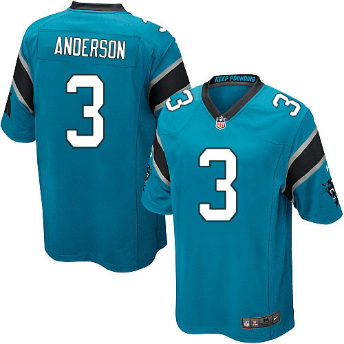 Youth Limited Derek Anderson Nike Jersey Blue Alternate - #3 NFL Carolina Panthers