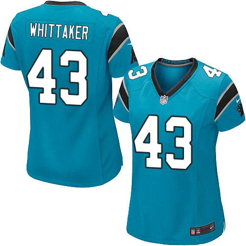 Women's Game Fozzy Whittaker Nike Jersey Blue Alternate - #43 NFL Carolina Panthers