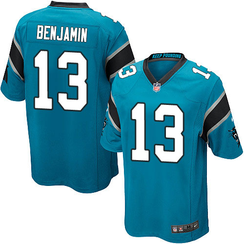 Youth Game Kelvin Benjamin Nike Jersey Blue Alternate - #13 NFL Carolina Panthers