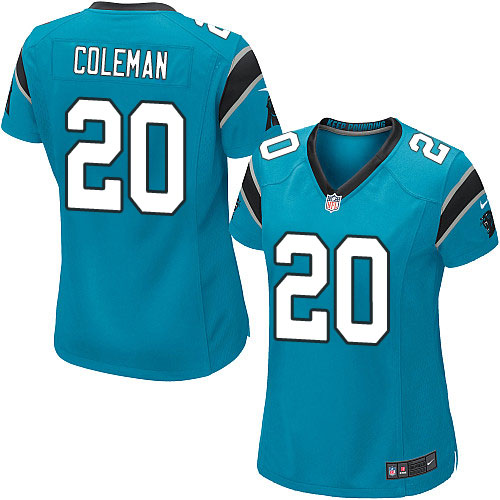 Women's Game Kurt Coleman Nike Jersey Blue Alternate - #20 NFL Carolina Panthers