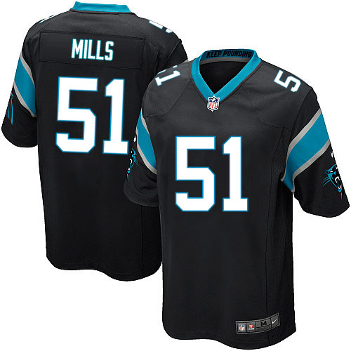 Youth Limited Sam Mills Nike Jersey Black Home - #51 NFL Carolina Panthers
