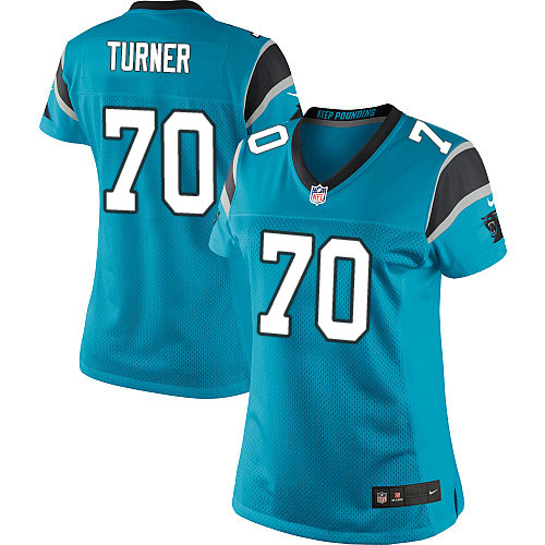 Women's Elite Trai Turner Nike Jersey Blue Alternate - #70 NFL Carolina Panthers