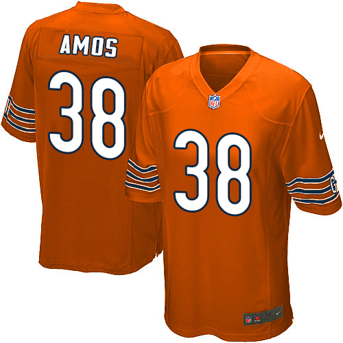 Men's Game Adrian Amos Nike Jersey Orange Alternate - #38 NFL Chicago Bears