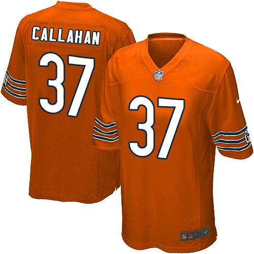 Youth Game Bryce Callahan Nike Jersey Orange Alternate - #37 NFL Chicago Bears
