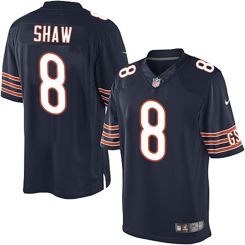 Youth Limited Connor Shaw Nike Jersey Navy Blue Home - #8 NFL Chicago Bears